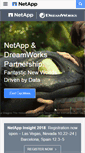 Mobile Screenshot of netapp.com