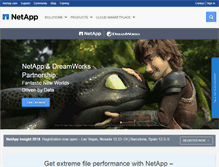 Tablet Screenshot of netapp.com