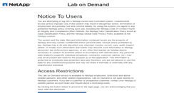 Desktop Screenshot of labondemand.netapp.com