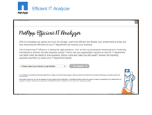 Tablet Screenshot of analyzer.netapp.com