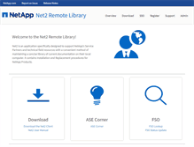 Tablet Screenshot of net2.netapp.com